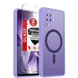 LeYi for Samsung Galaxy A42 5G Case: Galaxy A42 5G Phone Case [Magnet Fit] with [1 Packs] Screen Protector, Raised Camera Guard Slim Matte Translucent Smooth Soft-Touch Funda para A 42