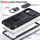 LeYi for Samsung Galaxy A51 Phone Case 4G: [Not Fit A51 5G] with Camera Cover + 2 Pack Screen Protector, Full Body Military-Grade with Stand