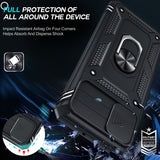 LeYi for Samsung Galaxy A51 Phone Case 4G: [Not Fit A51 5G] with Camera Cover + 2 Pack Screen Protector, Full Body Military-Grade with Stand
