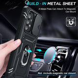 LeYi for Samsung Galaxy A53-5G Phone Case: (2 Packs) Tempered Glass Screen Protector, Slide Camera Cover & Full Body Military-Grade Protection with Kickstand