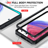 LeYi for Samsung Galaxy A53-5G Phone Case: (2 Packs) Tempered Glass Screen Protector, Slide Camera Cover & Full Body Military-Grade Protection with Kickstand