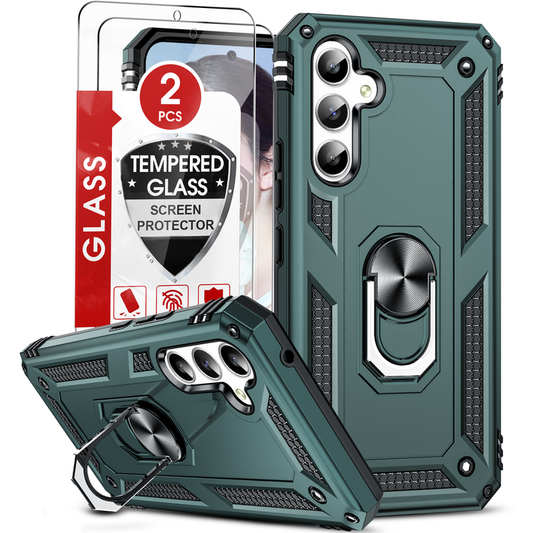 LeYi for Samsung Galaxy A54 5G Phone Case: with Slide Camera Cover and Screen Protector, [Military-Grade] Cellphone Case Cover with Magnetic Ring Kickstand for Samsung A 54