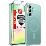 LeYi for Samsung A57 Case: A57 Phone Case [Magnet Fit] with Screen Protector & Raised Camera Guard, Frosted Translucent Soft-Touch Skin & Full Body Protection for Samsung Galaxy A57 5G Case