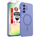 LeYi for Samsung A57 Case: A57 Phone Case [Magnet Fit] with Screen Protector & Raised Camera Guard, Frosted Translucent Soft-Touch Skin & Full Body Protection for Samsung Galaxy A57 5G Case