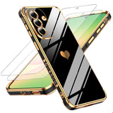 LeYi for Samsung Galaxy A57 5G Case: with Tempered Glass Screen Protector [2 Pcs]+ Full Camera Lens Protection