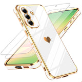 LeYi for Samsung Galaxy A57 5G Case: with Tempered Glass Screen Protector [2 Pcs]+ Full Camera Lens Protection