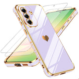 LeYi for Samsung Galaxy A57 5G Case: with Tempered Glass Screen Protector [2 Pcs]+ Full Camera Lens Protection