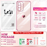 LeYi for Samsung Galaxy A57 5G Case: with Tempered Glass Screen Protector [2 Pcs]+ Full Camera Lens Protection