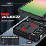 LeYi for Samsung Galaxy A57 5G Phone Case, with Camera Lens Cover Slider, Ring Stand Holder Military Grade Protective Shockproof Armour Cover for Samsung A57
