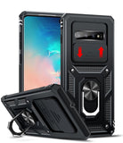LeYi for Samsung Galaxy S10 Plus-5G Case: with Slide Camera Cover, [Military-Grade] Cellphone Case Cover with Magnetic Ring Kickstand for Samsung Galaxy S10 Plus 5G