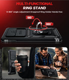 LeYi for Samsung Galaxy S10 Plus-5G Case: with Slide Camera Cover, [Military-Grade] Cellphone Case Cover with Magnetic Ring Kickstand for Samsung Galaxy S10 Plus 5G