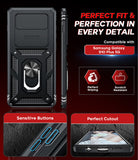 LeYi for Samsung Galaxy S10 Plus-5G Case: with Slide Camera Cover, [Military-Grade] Cellphone Case Cover with Magnetic Ring Kickstand for Samsung Galaxy S10 Plus 5G