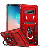LeYi for Samsung Galaxy S10 Plus-5G Case: with Slide Camera Cover, [Military-Grade] Cellphone Case Cover with Magnetic Ring Kickstand for Samsung Galaxy S10 Plus 5G