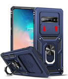 LeYi for Samsung Galaxy S10 Plus-5G Case: with Slide Camera Cover, [Military-Grade] Cellphone Case Cover with Magnetic Ring Kickstand for Samsung Galaxy S10 Plus 5G