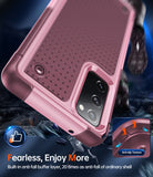 LeYi for Galaxy S20-FE-5G Phone Case, with Screen Protector for Women, Dual Layer Protective Hard PC Back & Soft Bumper Resilient Shock Absorb Case for Samsung S20 FE Case