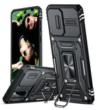 LeYi for Samsung Galaxy S20 Phone Case, with Camera Lens Cover Slider, Ring Stand Holder Military Grade Protective Shockproof Armour Cover for Samsung S20