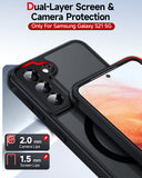 LeYi for S21 Phone case: Samsung S21 Case [MagSafe Fit] & Camera Bump Protection, Slim Frosted Translucent Soft-Touch para Samsung Galaxy S21 Case, Black