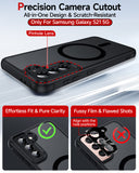 LeYi for S21 Phone case: Samsung S21 Case [MagSafe Fit] & Camera Bump Protection, Slim Frosted Translucent Soft-Touch para Samsung Galaxy S21 Case, Black