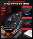 LeYi for Samsung S21 Plus Case: with Slide Camera Cover and Screen Protector, [Military-Grade] Cellphone Case Cover with Magnetic Ring Kickstand for Samsung S21 Plus