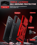 LeYi for Samsung S21 Plus Case: with Slide Camera Cover and Screen Protector, [Military-Grade] Cellphone Case Cover with Magnetic Ring Kickstand for Samsung S21 Plus