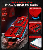 LeYi for Samsung S21 Plus Case: with Slide Camera Cover and Screen Protector, [Military-Grade] Cellphone Case Cover with Magnetic Ring Kickstand for Samsung S21 Plus