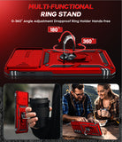 LeYi for Samsung S21 Plus Case: with Slide Camera Cover and Screen Protector, [Military-Grade] Cellphone Case Cover with Magnetic Ring Kickstand for Samsung S21 Plus