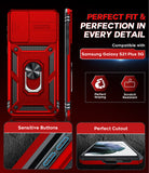 LeYi for Samsung S21 Plus Case: with Slide Camera Cover and Screen Protector, [Military-Grade] Cellphone Case Cover with Magnetic Ring Kickstand for Samsung S21 Plus