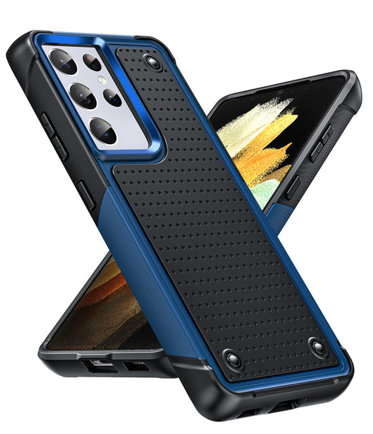 LeYi for Samsung Galaxy S21 Ultra Case Dual Layer Protective Hard PC Back & Soft Bumper Resilient Shock Absorb Case for Samsung S21 Ultra 5G