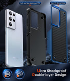 LeYi for Samsung Galaxy S21 Ultra Case Dual Layer Protective Hard PC Back & Soft Bumper Resilient Shock Absorb Case for Samsung S21 Ultra 5G
