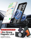 LeYi for Samsung Galaxy S22-Ultra Case: Compatible with Mag-Safe, Military-Grade Matte Translucent Soft-Touch Skin Funda para S22Ultra S 22 Edge