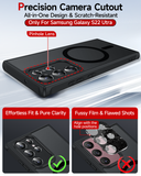 LeYi for Samsung Galaxy S22-Ultra Case: Compatible with Mag-Safe, Military-Grade Matte Translucent Soft-Touch Skin Funda para S22Ultra S 22 Edge