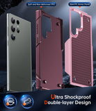 LeYi for Samsung Galaxy S23 Ultra Case Dual Layer Protective Hard PC Back & Soft Bumper Resilient Shock Absorb Case for Samsung S23 Ultra 5G