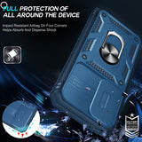 LeYi for Samsung Galaxy S23-5G Phone Case: Samsung S23 5G Case with Screen Protector X 2, Slide Camera Cover with Magnetic Stand, Heavy Duty Shockproof para S 23 Case for Women Girl