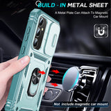 LeYi for Samsung Galaxy S24 FE-5G Phone Case: Samsung S24 FE 5G Case with Screen Protector X 2, Slide Camera Cover with Magnetic Stand, Heavy Duty Shockproof para S 24 FE Case for Women Girl