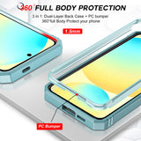 LeYi for Samsung Galaxy S24 FE-5G Phone Case: Samsung S24 FE 5G Case with Screen Protector X 2, Slide Camera Cover with Magnetic Stand, Heavy Duty Shockproof para S 24 FE Case for Women Girl
