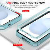 LeYi for Samsung Galaxy S25-5G Phone Case: Samsung S25 5G Case with Screen Protector X 2, Slide Camera Cover with Magnetic Stand, Heavy Duty Shockproof para S 25 Case for Women Girl
