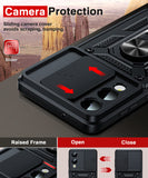 LeYi for Samsung Galaxy S25 Edge Case:Samsung Galaxy S25 Edge Case with Tempered Glass Screen Protector, [Military-Grade] Shockproof Kickstand Funda para