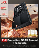 LeYi for Samsung Galaxy S25 Edge Case:Samsung Galaxy S25 Edge Case with Tempered Glass Screen Protector, [Military-Grade] Shockproof Kickstand Funda para