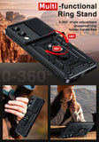 LeYi for Samsung Galaxy S25 Edge Case:Samsung Galaxy S25 Edge Case with Tempered Glass Screen Protector, [Military-Grade] Shockproof Kickstand Funda para