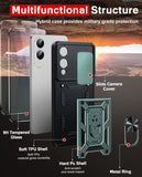 LeYi for Samsung Galaxy S25 Edge Case:Samsung Galaxy S25 Edge Case with Tempered Glass Screen Protector, [Military-Grade] Shockproof Kickstand Funda para