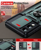 LeYi for Samsung Galaxy S25 Edge Case:Samsung Galaxy S25 Edge Case with Tempered Glass Screen Protector, [Military-Grade] Shockproof Kickstand Funda para