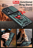 LeYi for Samsung Galaxy S25 Edge Case:Samsung Galaxy S25 Edge Case with Tempered Glass Screen Protector, [Military-Grade] Shockproof Kickstand Funda para