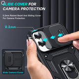 LeYi for Samsung Galaxy S25-Edge Case: [2 Packs] Screen Protector, Slide Camera Cover, Military-Grade Heavy Duty Protection