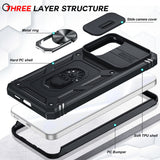 LeYi for Samsung Galaxy S25-Edge Case: [2 Packs] Screen Protector, Slide Camera Cover, Military-Grade Heavy Duty Protection