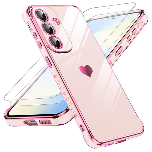 LeYi for Samsung Galaxy S26 FE Case: with Tempered Glass Screen Protector [2 Pcs]+ Full Camera Lens Protection