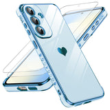 LeYi for Samsung Galaxy S26 FE Case: with Tempered Glass Screen Protector [2 Pcs]+ Full Camera Lens Protection