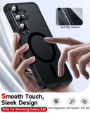 LeYi for Samsung Galaxy S26 Case: Compatible with Mag-Safe with Screen Protector, Military-Grade Matte Translucent Soft-Touch Skin Funda para S 26