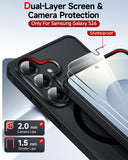 LeYi for Samsung Galaxy S26 Case: Compatible with Mag-Safe with Screen Protector, Military-Grade Matte Translucent Soft-Touch Skin Funda para S 26