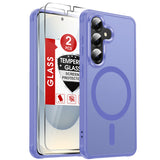 LeYi for Samsung Galaxy S26 Case: Compatible with Mag-Safe with Screen Protector, Military-Grade Matte Translucent Soft-Touch Skin Funda para S 26