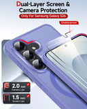 LeYi for Samsung Galaxy S26 Case: Compatible with Mag-Safe with Screen Protector, Military-Grade Matte Translucent Soft-Touch Skin Funda para S 26